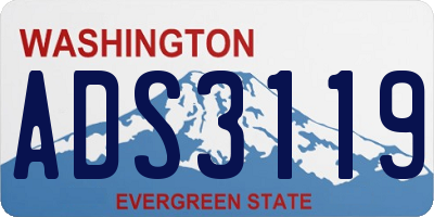 WA license plate ADS3119