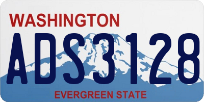 WA license plate ADS3128