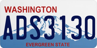 WA license plate ADS3130