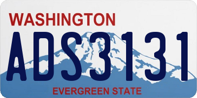 WA license plate ADS3131