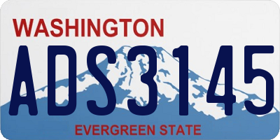 WA license plate ADS3145