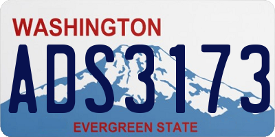 WA license plate ADS3173