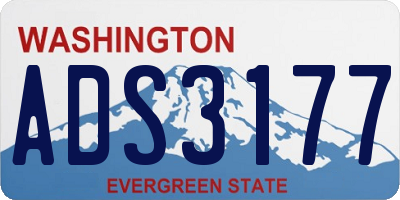 WA license plate ADS3177