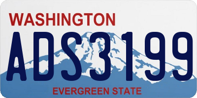 WA license plate ADS3199
