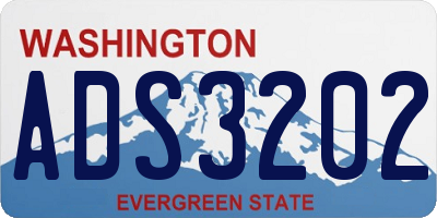WA license plate ADS3202