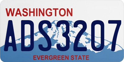 WA license plate ADS3207