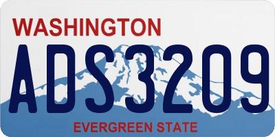 WA license plate ADS3209
