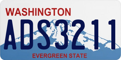 WA license plate ADS3211