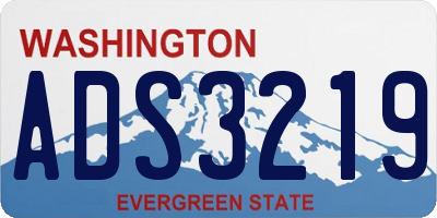 WA license plate ADS3219