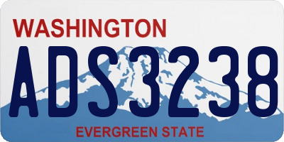 WA license plate ADS3238