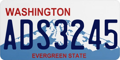 WA license plate ADS3245