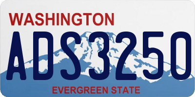 WA license plate ADS3250