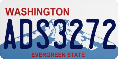 WA license plate ADS3272