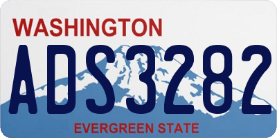 WA license plate ADS3282