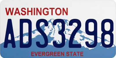 WA license plate ADS3298