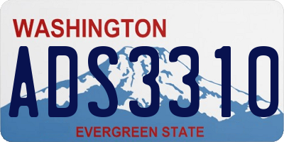 WA license plate ADS3310