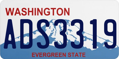 WA license plate ADS3319
