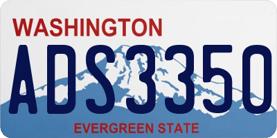 WA license plate ADS3350