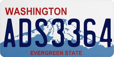 WA license plate ADS3364