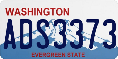 WA license plate ADS3373