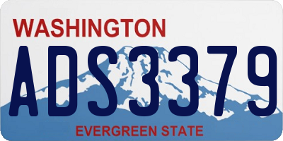 WA license plate ADS3379