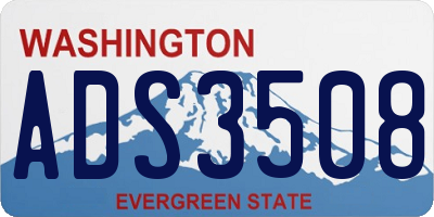 WA license plate ADS3508
