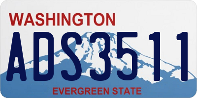 WA license plate ADS3511