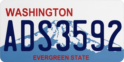 WA license plate ADS3592