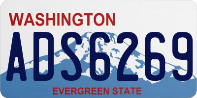 WA license plate ADS6269