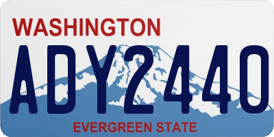 WA license plate ADY2440
