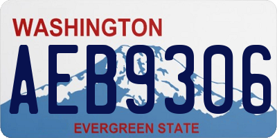 WA license plate AEB9306