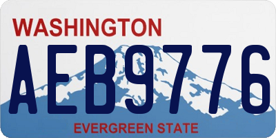 WA license plate AEB9776