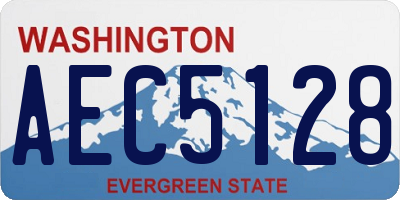 WA license plate AEC5128
