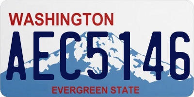 WA license plate AEC5146