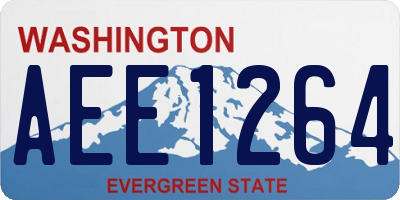 WA license plate AEE1264