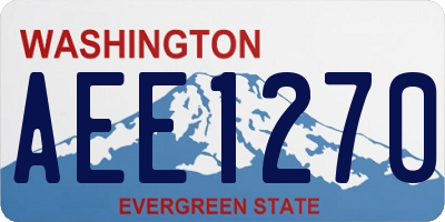 WA license plate AEE1270