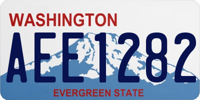 WA license plate AEE1282