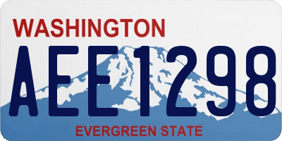 WA license plate AEE1298