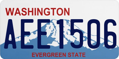 WA license plate AEE1506