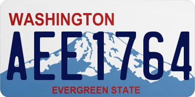 WA license plate AEE1764
