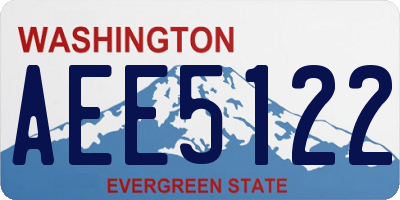 WA license plate AEE5122