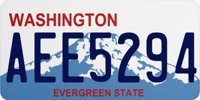 WA license plate AEE5294