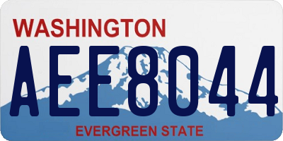 WA license plate AEE8044