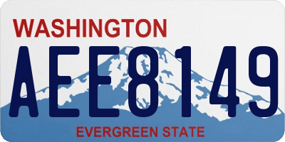 WA license plate AEE8149