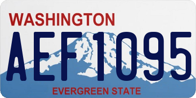 WA license plate AEF1095