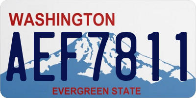 WA license plate AEF7811