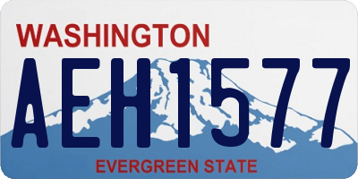 WA license plate AEH1577