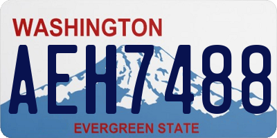 WA license plate AEH7488