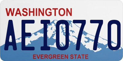 WA license plate AEI0770