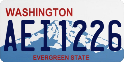 WA license plate AEI1226